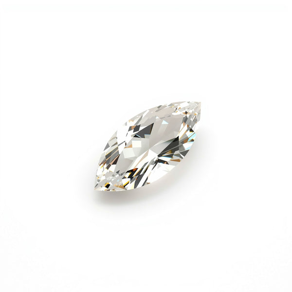White Topaz 10PC Tiny 2.5x5 MM Marquise Faceted White Sparkling Semi Precious Loose Gemstone