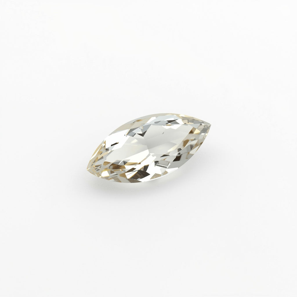 White Topaz 10PC Tiny 2.5x5 MM Marquise Faceted White Sparkling Semi Precious Loose Gemstone