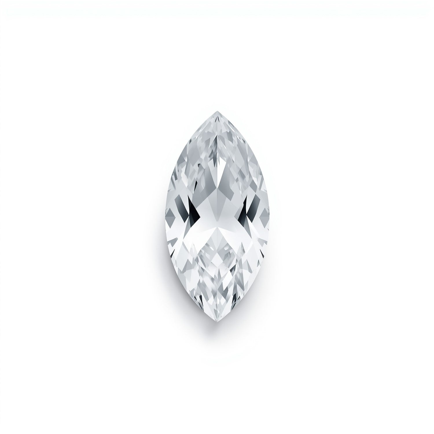 White Topaz 10PC Tiny 2x4 MM Marquise Faceted White Brilliant Semi Precious Loose Gems メイン画像