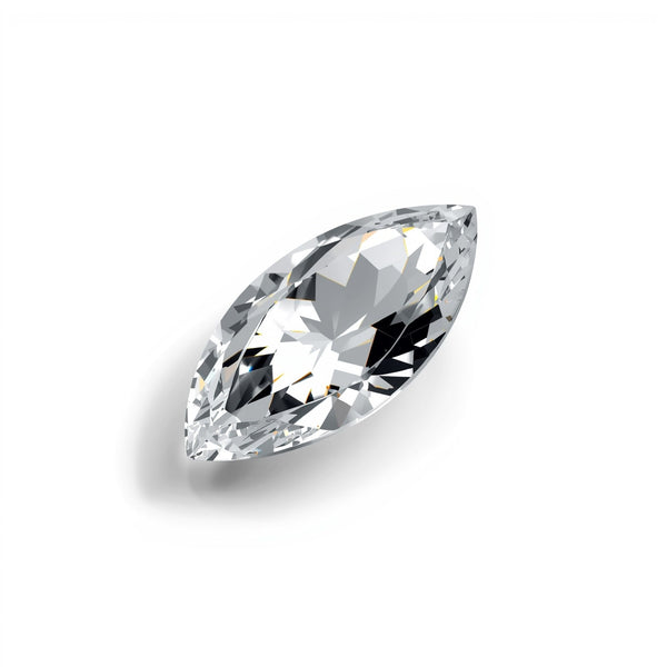 White Topaz 1PC Tiny 3x6 MM Marquise Faceted White Polished Semi Precious Loose Gemstones