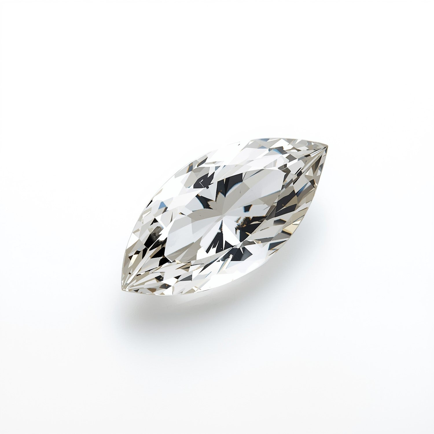 White Topaz 1PC Tiny 4x8 MM Marquise Faceted White Splendid Semi Precious Gems Secundaire afbeelding