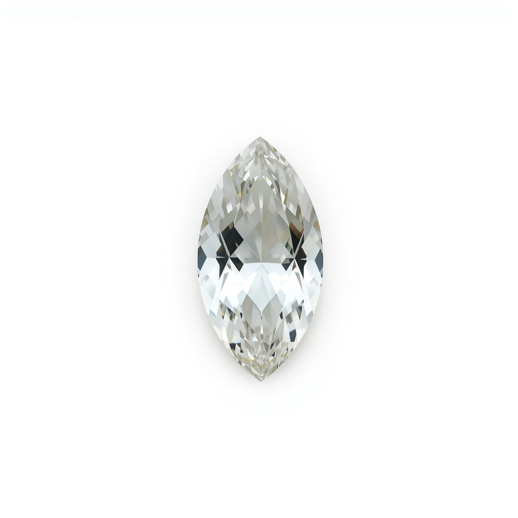 White Topaz 1PC Small 5x10 MM Marquise Faceted White Luster Semi Precious Loose Gems