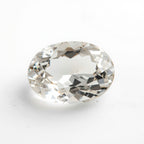 White Topaz 1PC Large 10x12 MM Oval Faceted White Polished Semi Precious Loose Gemstones