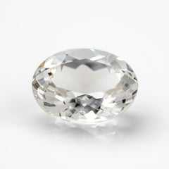 White Topaz 1PC Large 10x14 MM Oval Faceted White Splendid Semi Precious Gems
