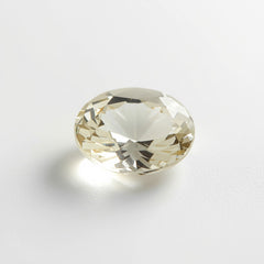 White Topaz 1PC Large 10x14 MM Oval Faceted White Splendid Semi Precious Gems