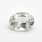 White Topaz 1PC Chunky 13x18 MM Oval Faceted White Lustrous Semi Precious Loose Gemstone