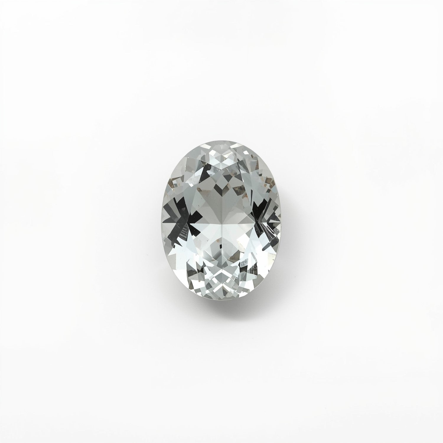 White Topaz 1PC Tiny 3x5 MM Oval Faceted White Shine Semi Precious Loose Gems