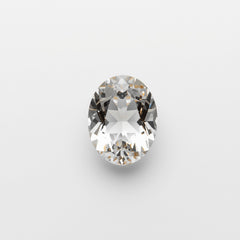 White Topaz 1PC Small 6x9 MM Oval Faceted White Genuine Semi Precious Loose Gems