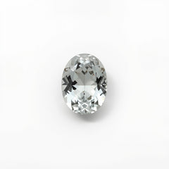 White Topaz 1PC Small 7x9 MM Oval Faceted White Superior Semi Precious Loose Gemstone