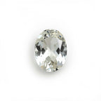 White Topaz 1PC Large 8x12 MM Oval Faceted White Sparkling Semi Precious Loose Gemstone