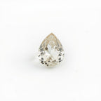 White Topaz 1PC Chunky 13x18 MM Pear Faceted White Sparkling Semi Precious Gems
