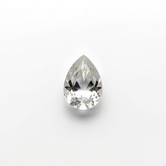 White Topaz 1PC Small 6x8 MM Pear Faceted White Lustrous Semi Precious Loose Gemstone