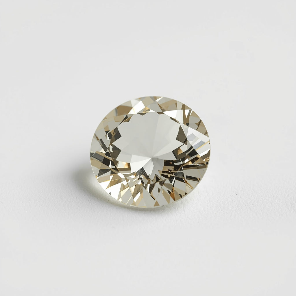 White Topaz 1PC Large 10x10 MM Round Faceted White Shine Semi Precious Loose Gems