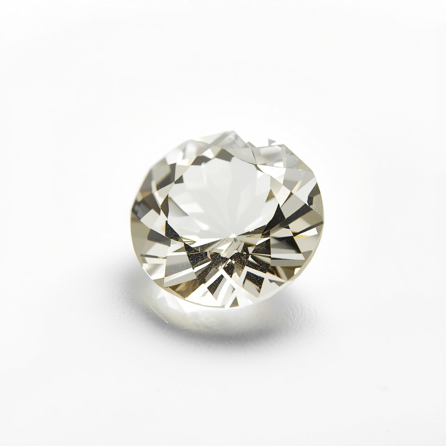 White Topaz 1PC Large 11x11 MM Round Faceted White Fine Semi Precious Loose Gemstone Huvudsaklig produktbild