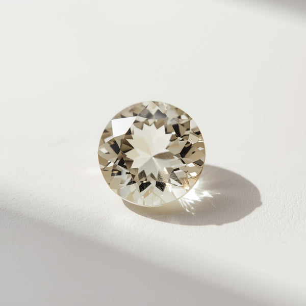 White Topaz 1PC Large 11x11 MM Round Faceted White Fine Semi Precious Loose Gemstone