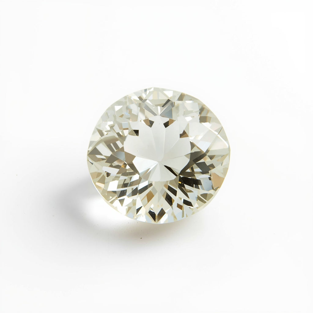 White Topaz 1PC Chunky 13x13 MM Round Faceted White Natural Semi Precious Gems