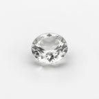 White Topaz 1PC Tiny 5x5 MM Round Faceted White Sparkling Semi Precious Gems