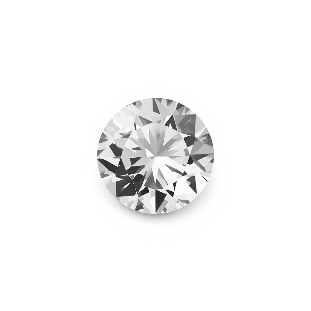 White Topaz 1PC Small 8x8 MM Round Faceted White Luster Semi Precious Loose Gemstones