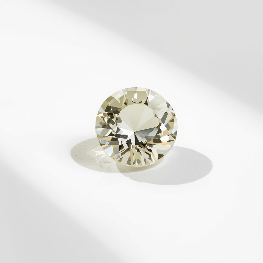 White Topaz 1PC Small 8x8 MM Round Faceted White Luster Semi Precious Loose Gemstones