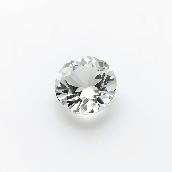 White Topaz 1PC Medium 9x9 MM Round Faceted White Lustrous Semi Precious Gems