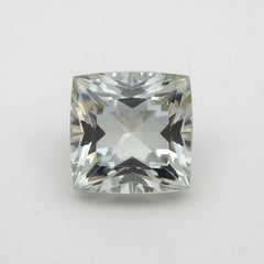 White Topaz 1PC Large 12x12 MM Square Faceted White High-Quality Semi Precious Loose Gemstones
