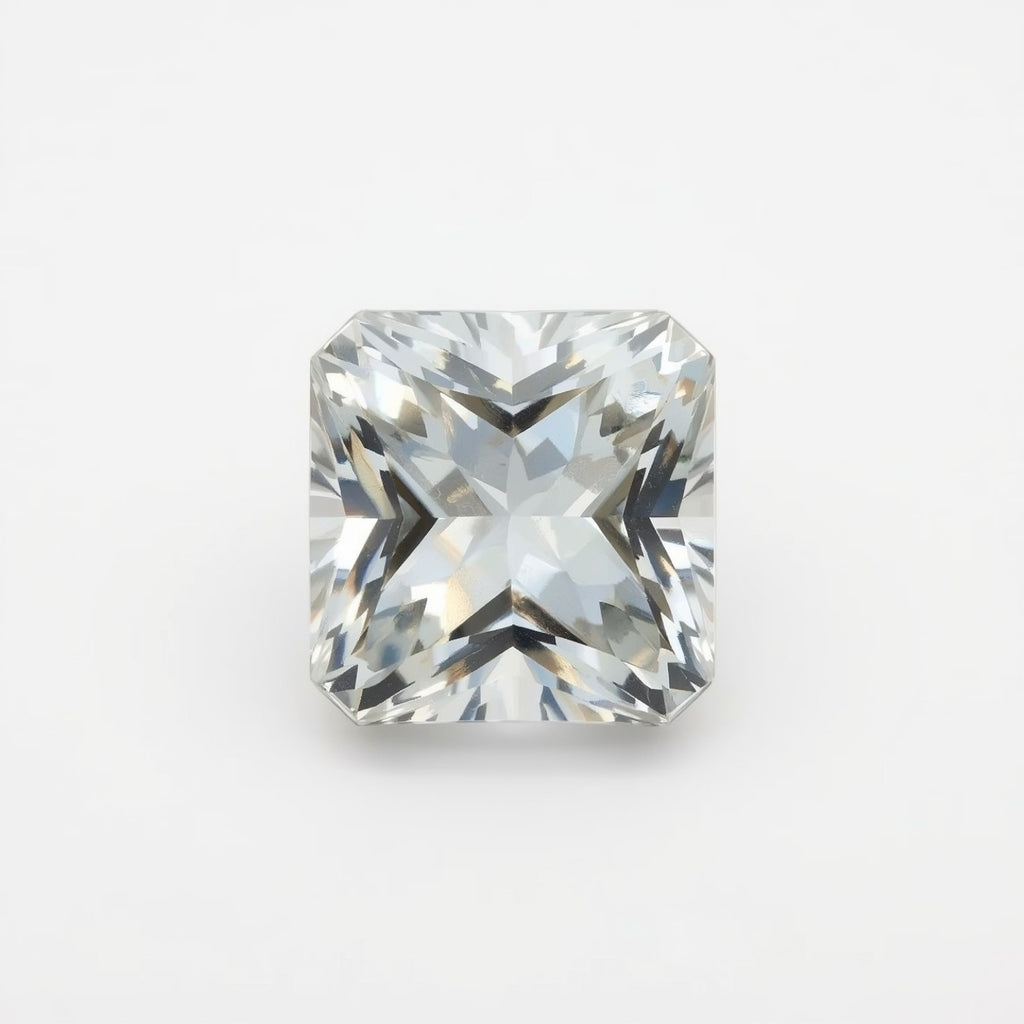 White Topaz 1PC Chunky 13x13 MM Square Faceted White Natural Semi Precious Gems