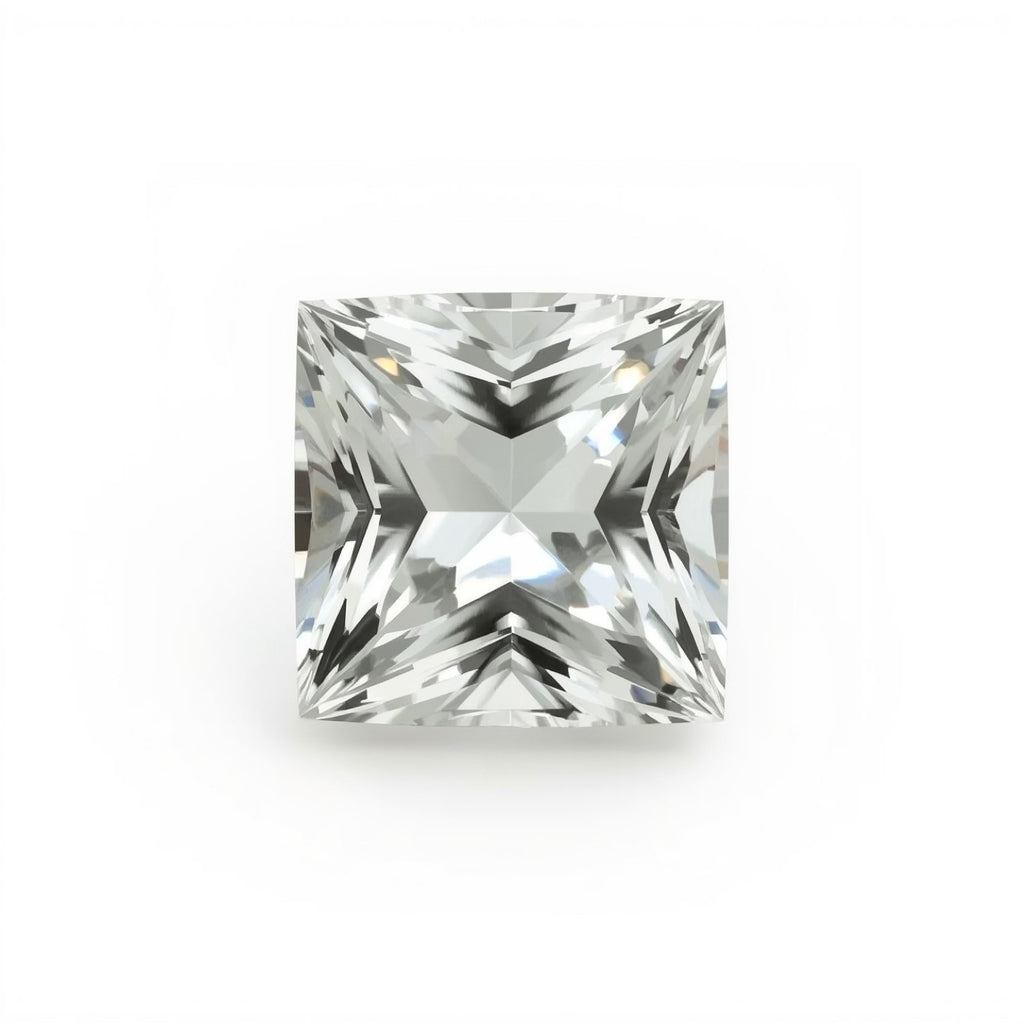 White Topaz 1PC Chunky 14x14 MM Square Faceted White Genuine Semi Precious Loose Gems
