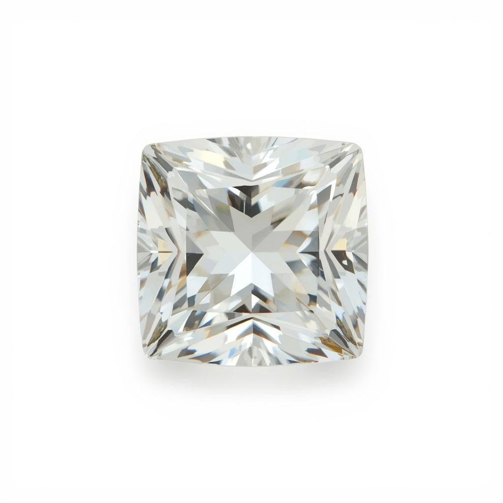 White Topaz 1PC Chunky 15x15 MM Square Faceted White Superior Semi Precious Loose Gemstone