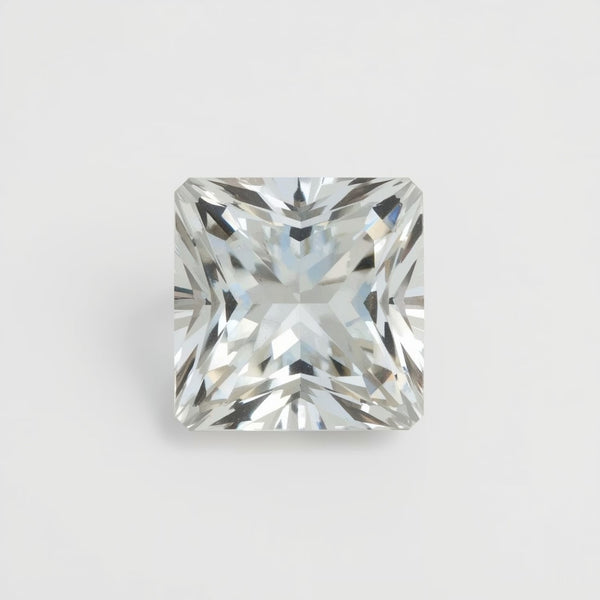 White Topaz 1PC Chunky 16x16 MM Square Faceted White Pure Semi Precious Loose Gemstones