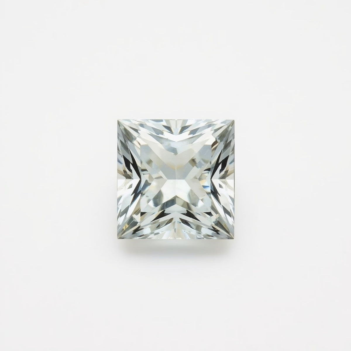 White Topaz 10PC Tiny 3x3 MM Square Faceted White Fiery Semi Precious Loose Gemstone