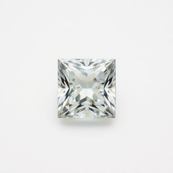 White Topaz 1PC Tiny 5x5 MM Square Faceted White Sparkling Semi Precious Gems