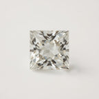 White Topaz 1PC Tiny 5x5 MM Square Faceted White Sparkling Semi Precious Gems