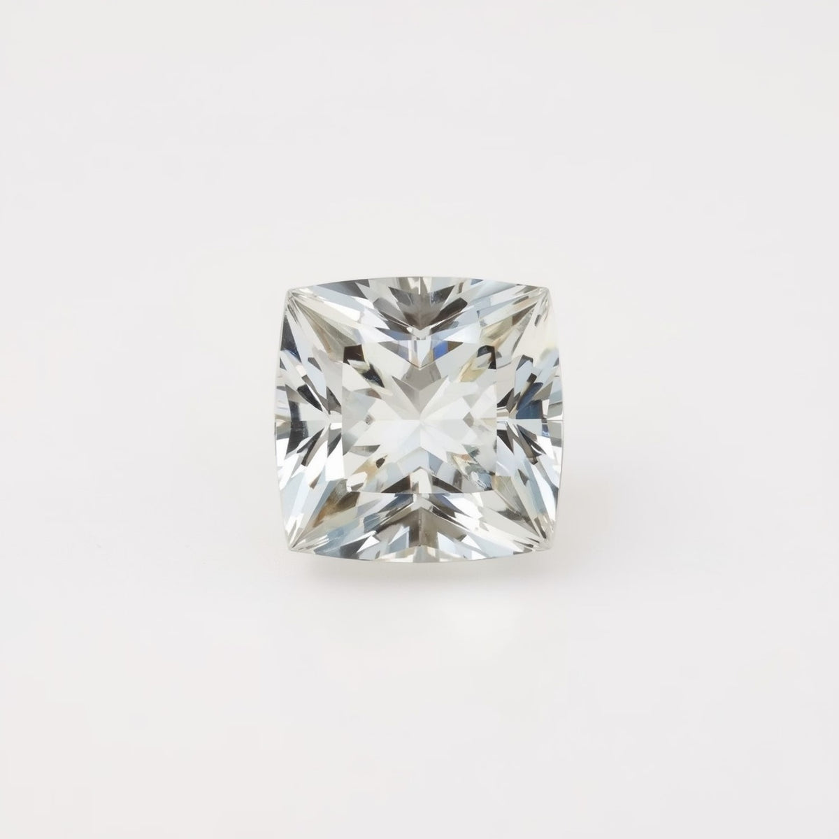 White Topaz 1PC Tiny 6x6 MM Square Faceted White Polished Semi Precious Loose Gems