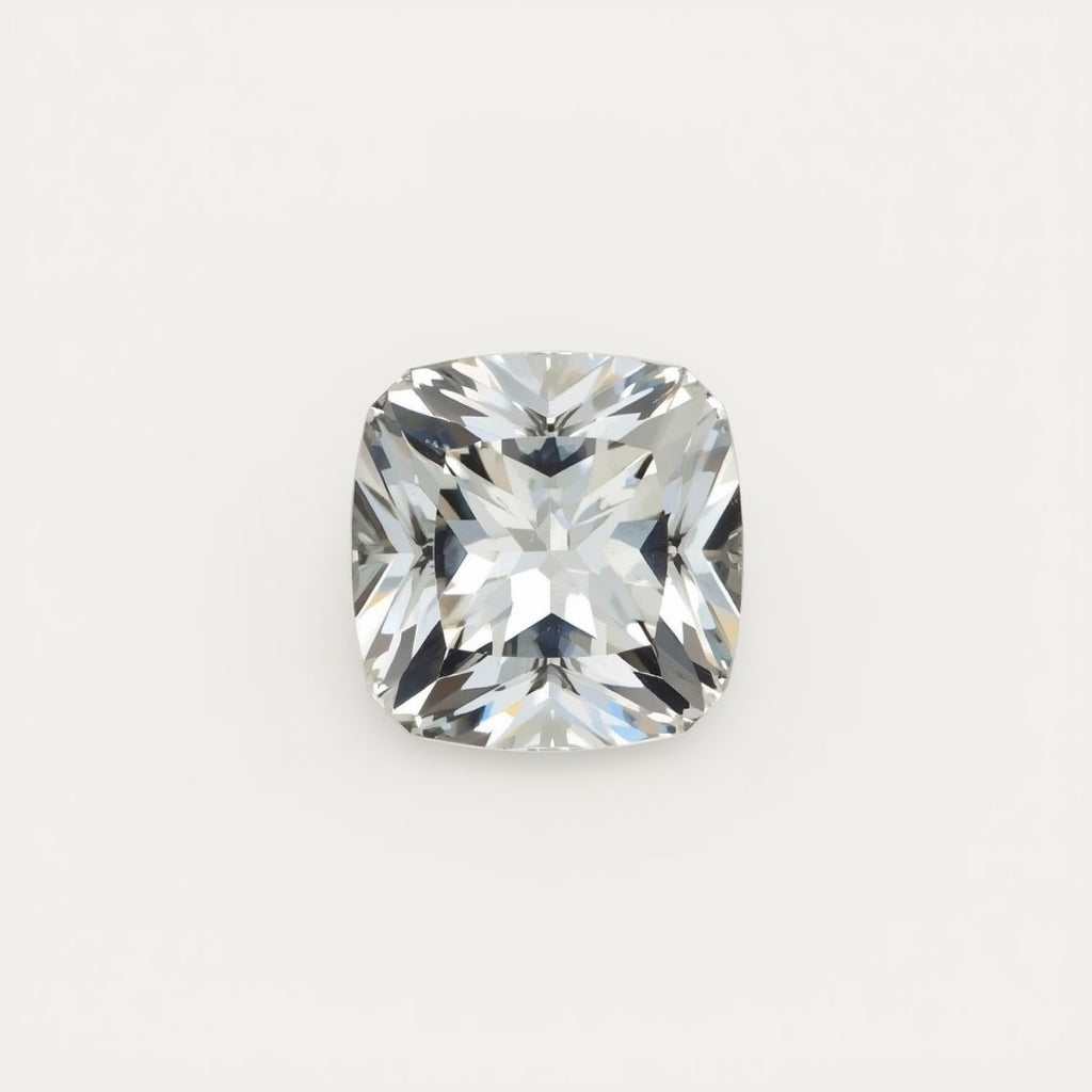 White Topaz 1PC Tiny 6x6 MM Square Faceted White Polished Semi Precious Loose Gems