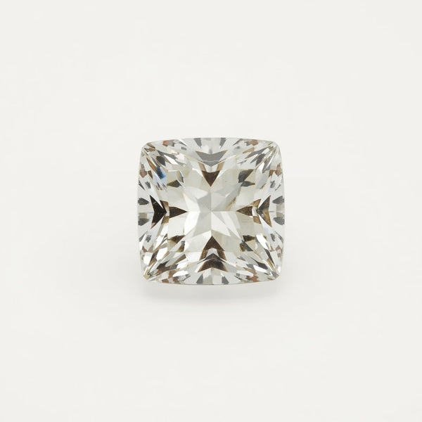 White Topaz 1PC Small 8x8 MM Square Faceted White Luster Semi Precious Loose Gemstones