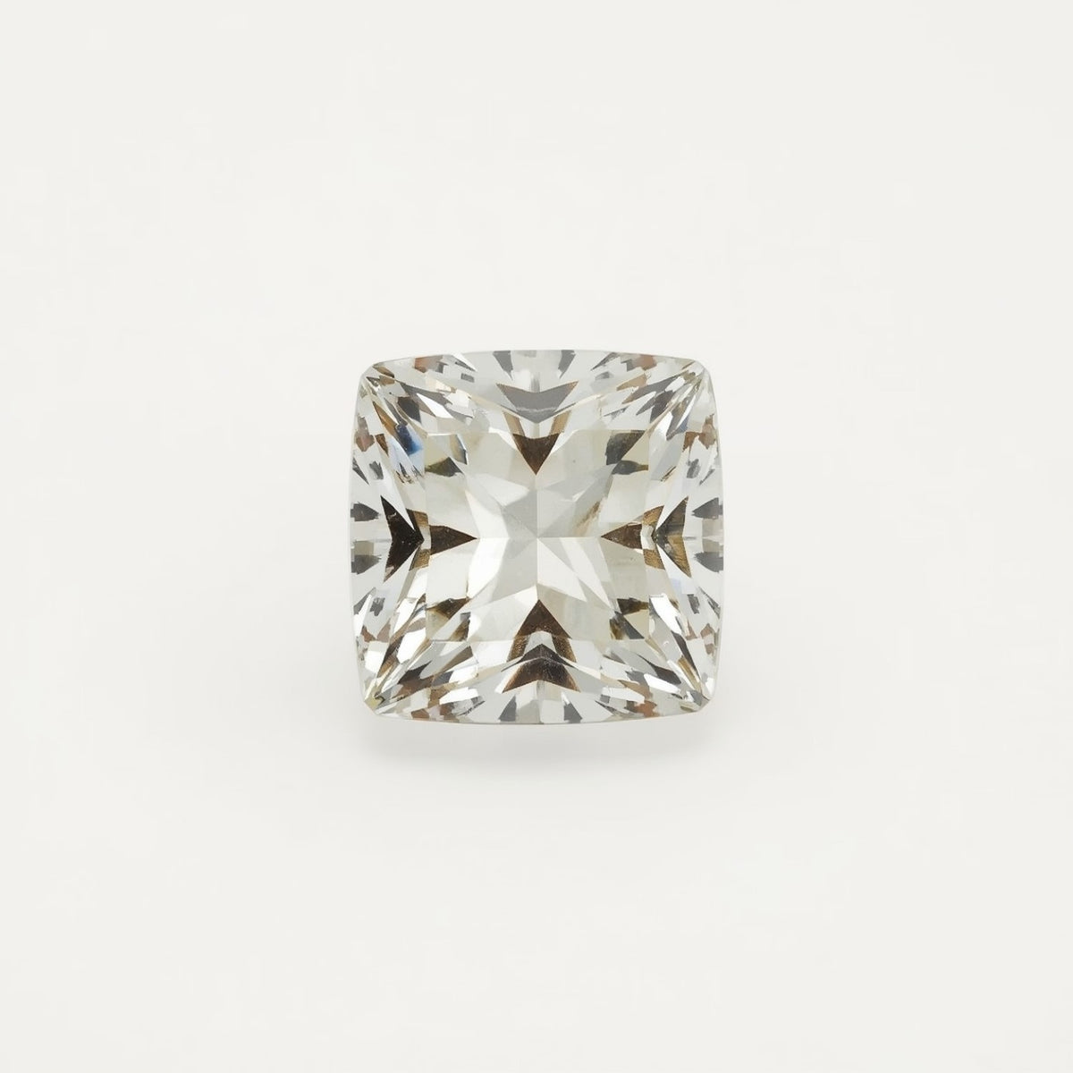 White Topaz 1PC Small 8x8 MM Square Faceted White Luster Semi Precious Loose Gemstones