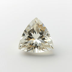 White Topaz 1PC Large 10x10 MM Triangle Faceted White Shine Semi Precious Loose Gems