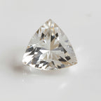 White Topaz 1PC Large 11x11 MM Triangle Faceted White Fine Semi Precious Loose Gemstone