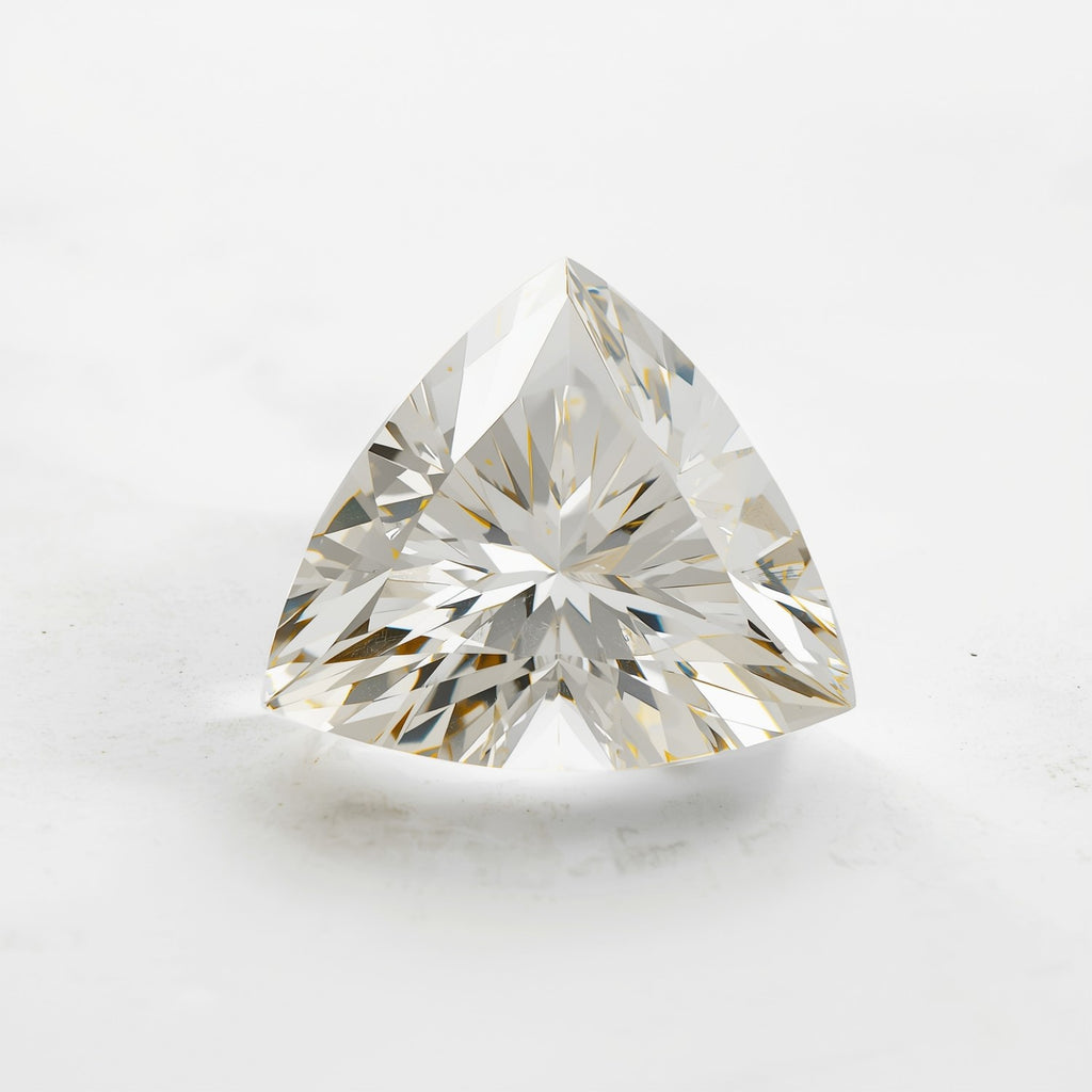 White Topaz 1PC Large 12x12 MM Triangle Faceted White High-Quality Semi Precious Loose Gemstones