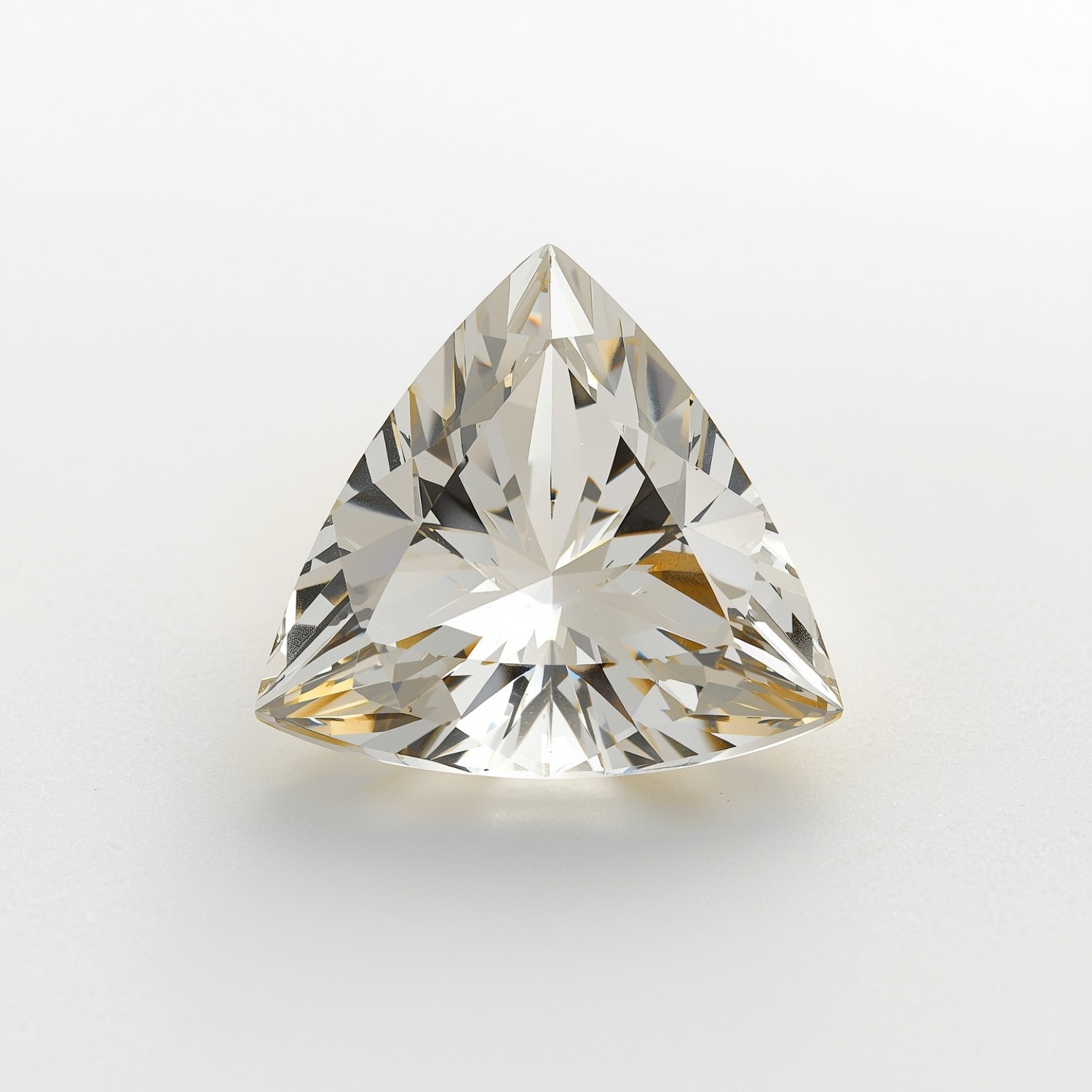 White Topaz 1PC Chunky 14x14 MM Triangle Faceted White Genuine Semi Precious Loose Gems Immagine secondaria del prodotto