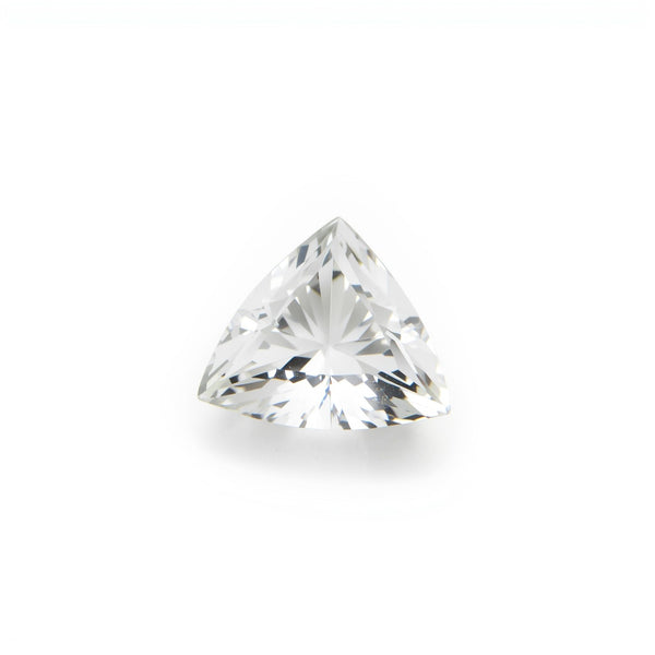 White Topaz 1PC Tiny 5x5 MM Triangle Faceted White Sparkling Semi Precious Gems