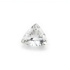 White Topaz 1PC Small 8x8 MM Triangle Faceted White Luster Semi Precious Loose Gemstones