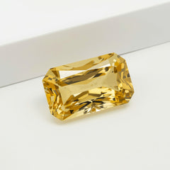 Yellow Sapphire 1PC Chunky 10x20 MM Baguette Faceted Yellow Natural Precious Gems