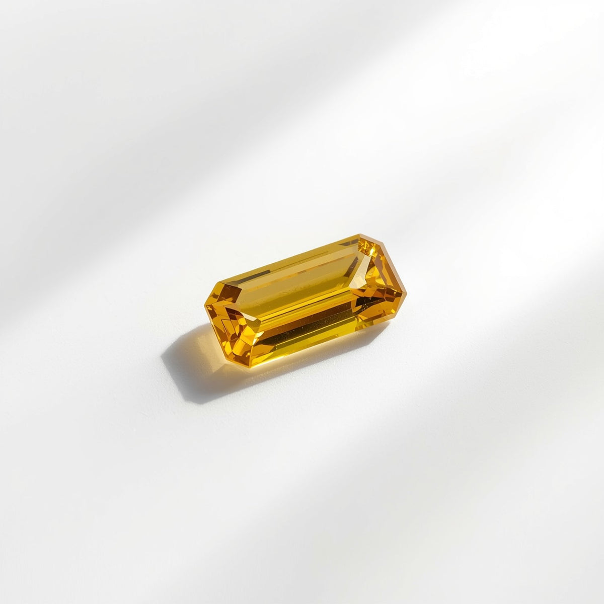 Yellow Sapphire 10PC Tiny 2x4 MM Baguette Faceted Yellow Sparkling Precious Gems