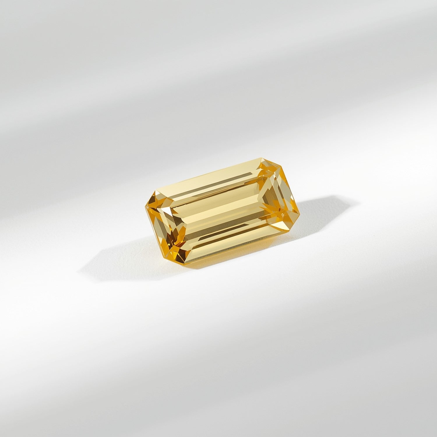 Yellow Sapphire 1PC Tiny 3x6 MM Baguette Faceted Yellow Splendid Precious Loose Gemstone Main image