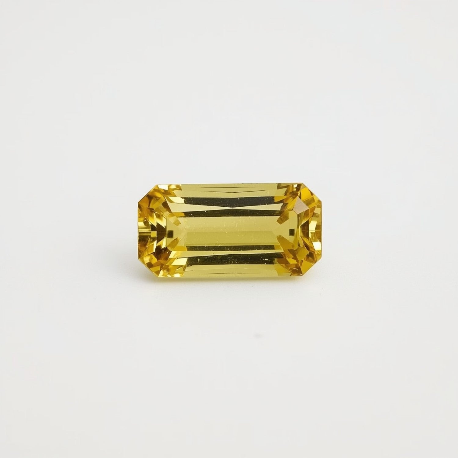 Yellow Sapphire 1PC Small 6x12 MM Baguette Faceted Yellow Shine Precious Loose Gems Huvudsaklig produktbild