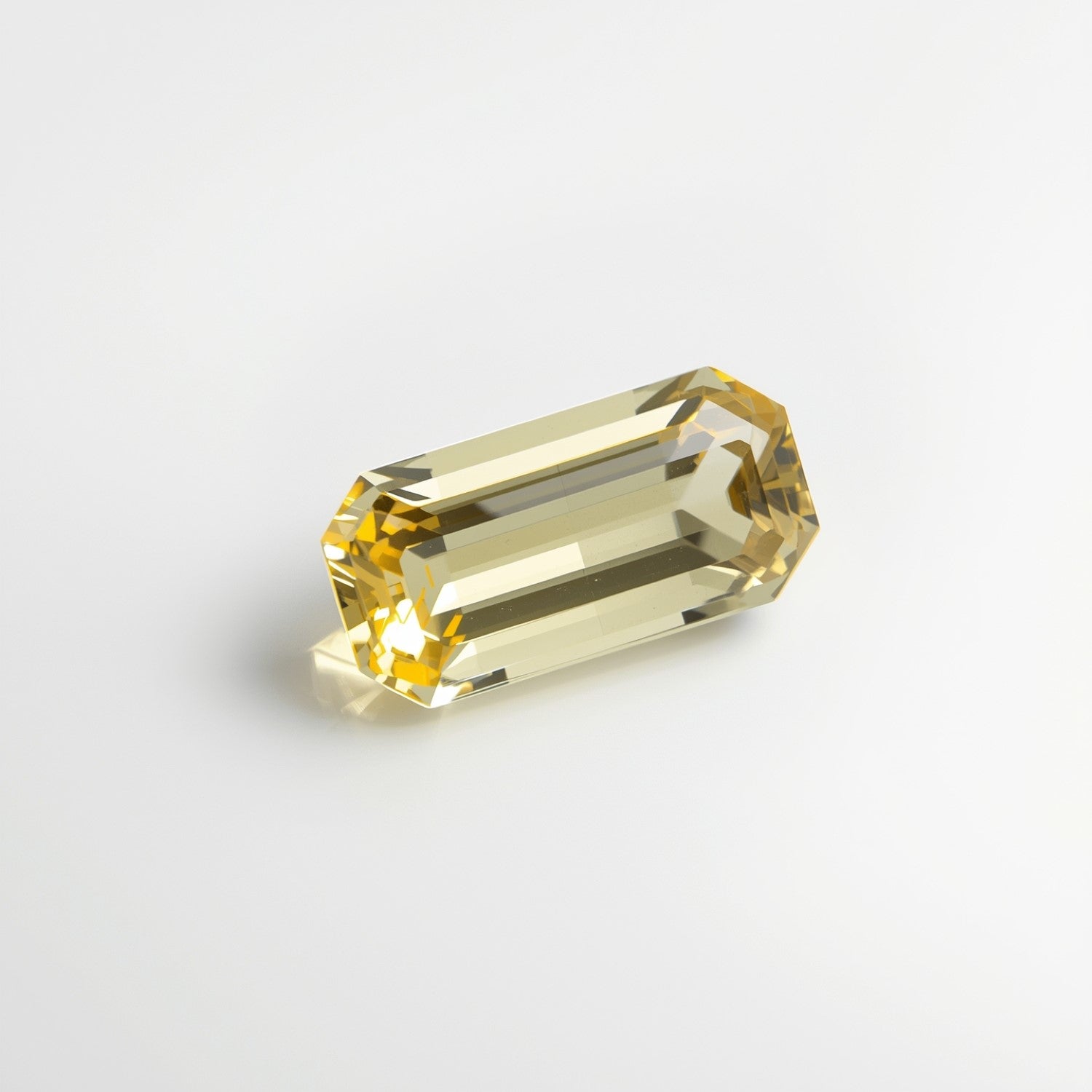 Yellow Sapphire 1PC Small 6x12 MM Baguette Faceted Yellow Shine Precious Loose Gems