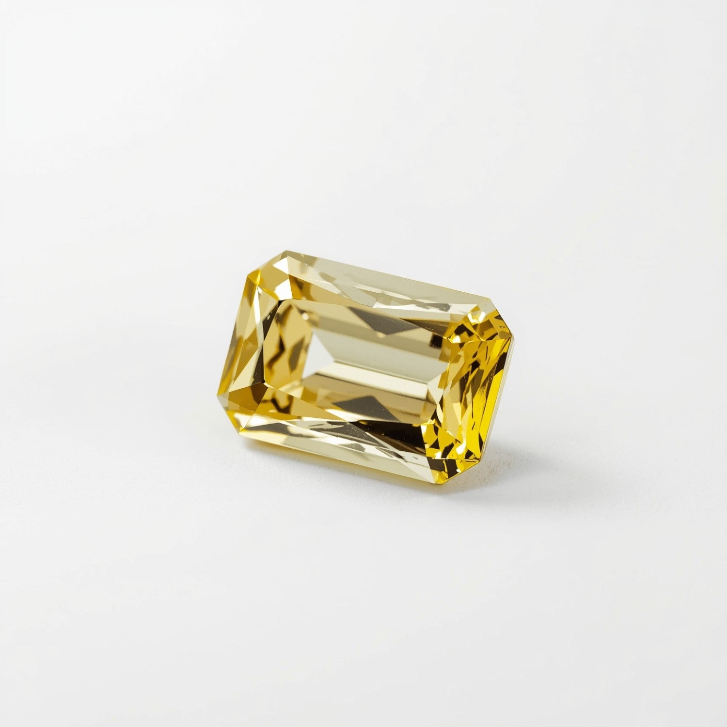 Yellow Sapphire 1PC Large 8x16 MM Baguette Faceted Yellow High-Quality Precious Loose Gemstones Secundaire afbeelding