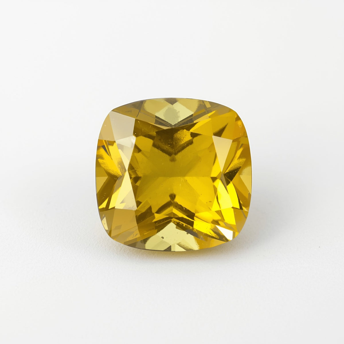 Yellow Sapphire 1PC Large 10x10 MM Cushion Faceted Yellow Shine Precious Loose Gemstones