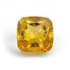 Yellow Sapphire 1PC Chunky 15x15 MM Cushion Faceted Yellow Superior Precious Gems